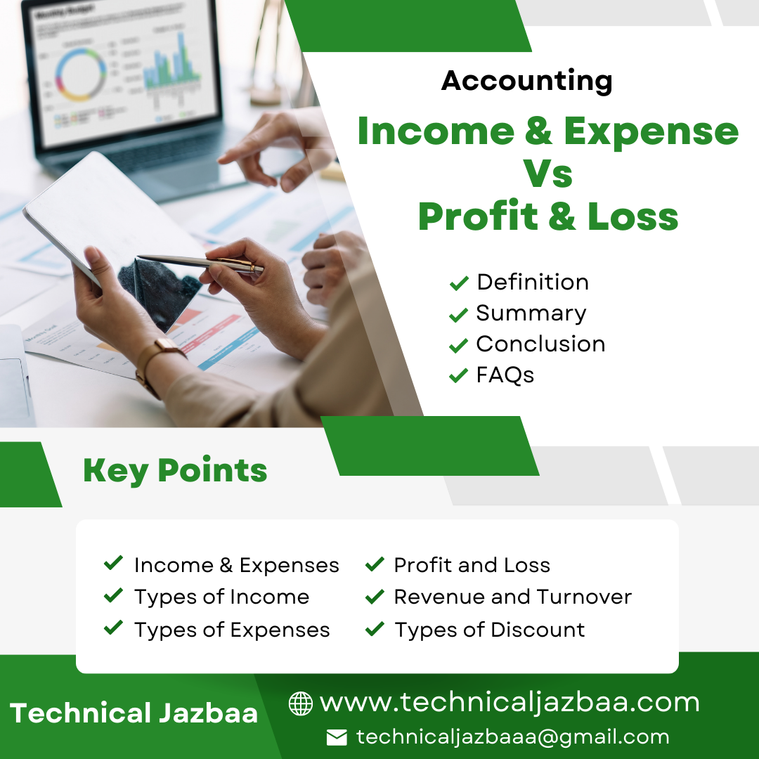 Income & Expense Vs Profit & Loss